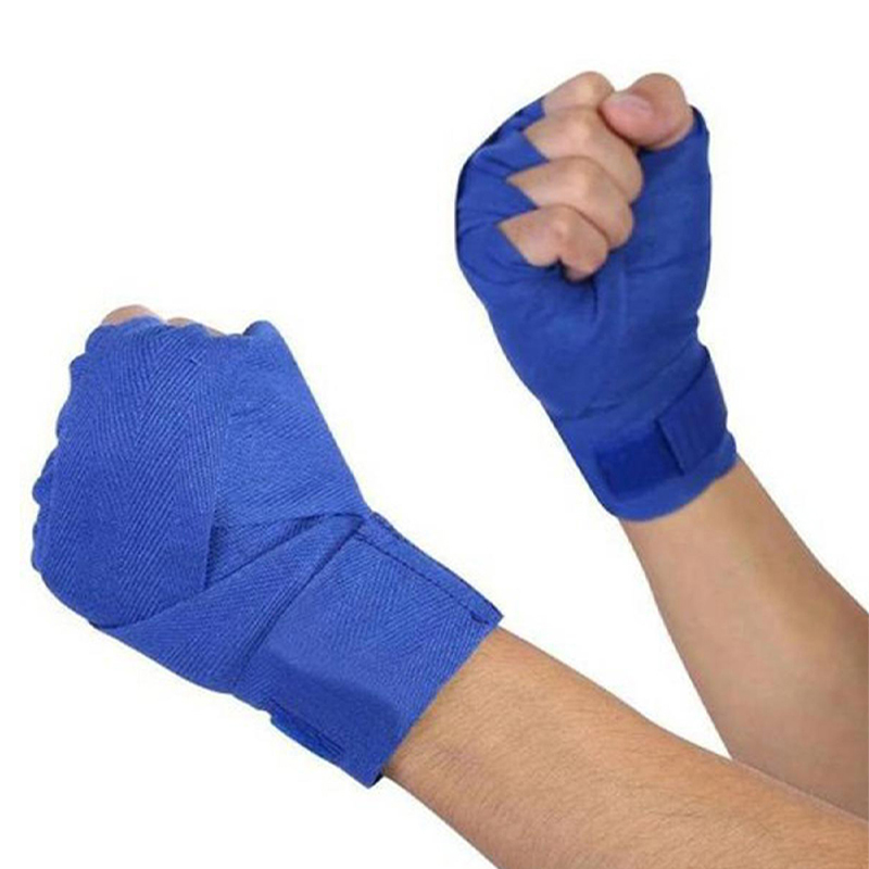 Blue Hand Wraps – Fighter Flow | Breathable Training Support Wraps