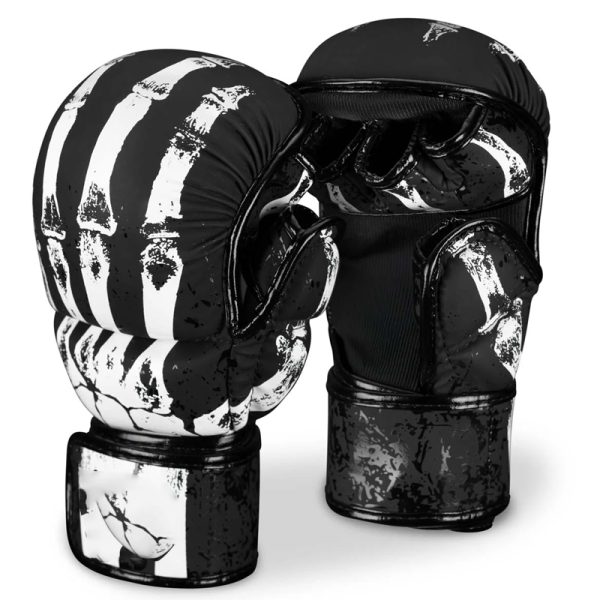 PowerGrip Leather MMA Gloves