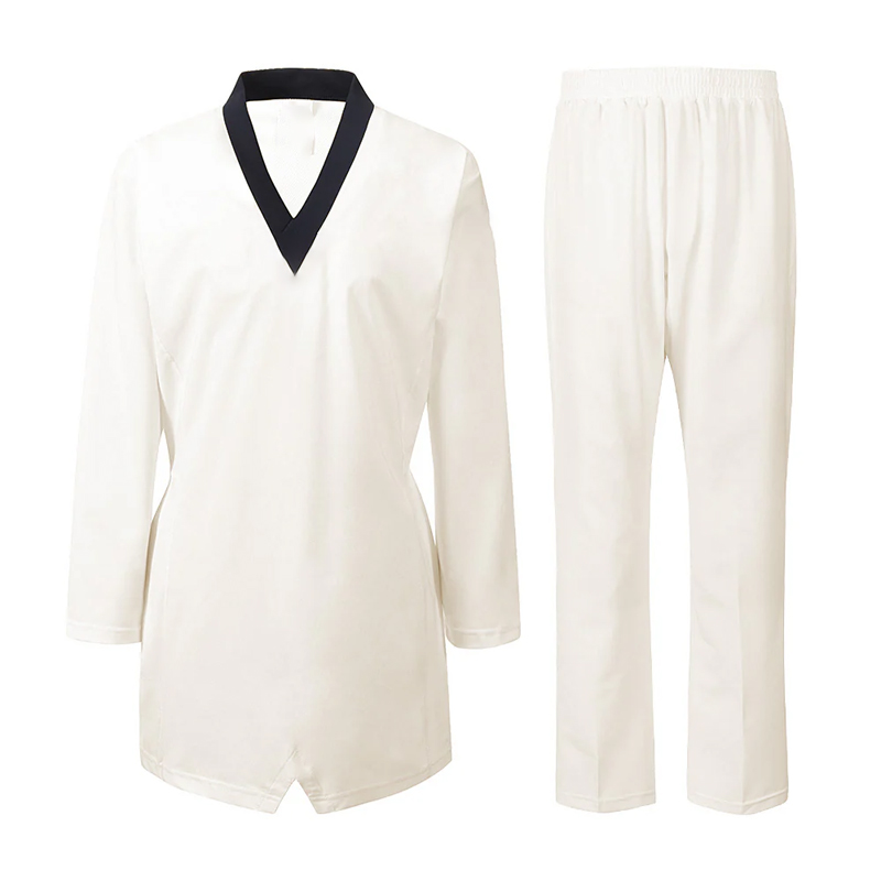 Traditional Taekwondo Uniform – White V-Neck