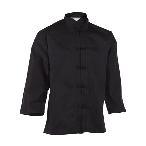 Classic Black Kung Fu Suit – Mandarin Collar