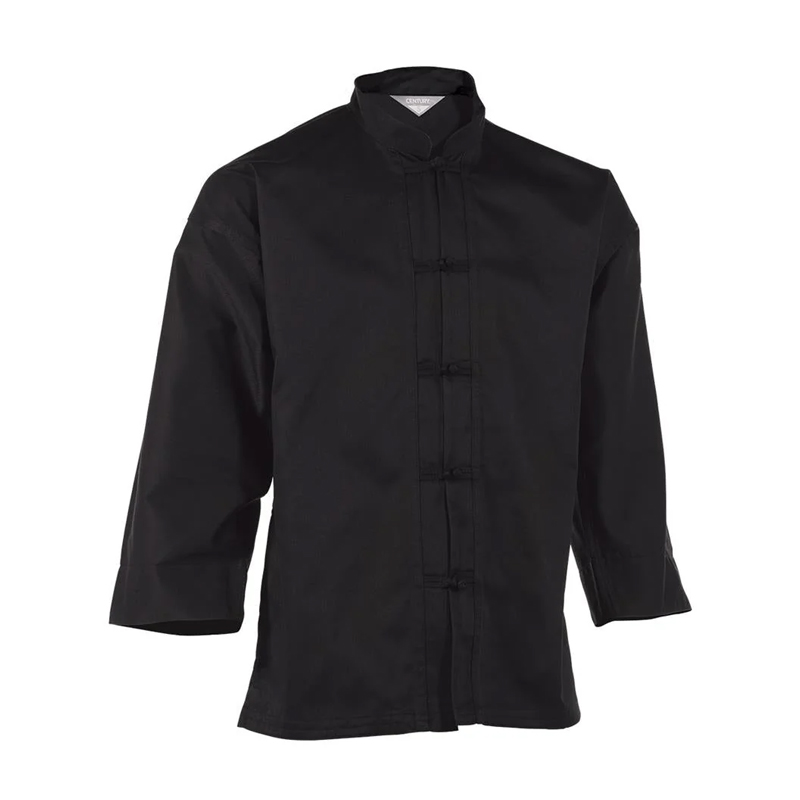 Classic Black Kung Fu Suit – Mandarin Collar